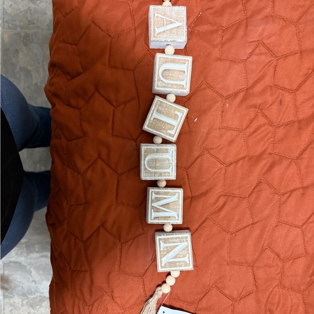 Autumn Block Letter Garland